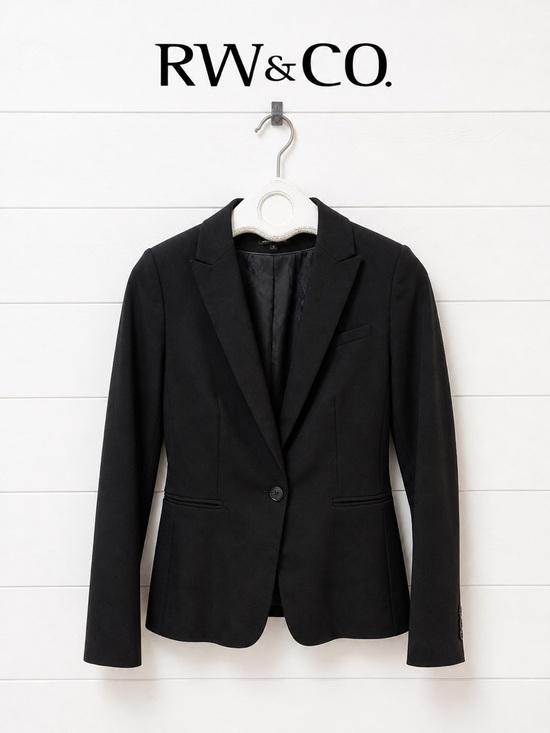 Jackets & Blazers - RW&CO Black Tailored Blazer Size 0